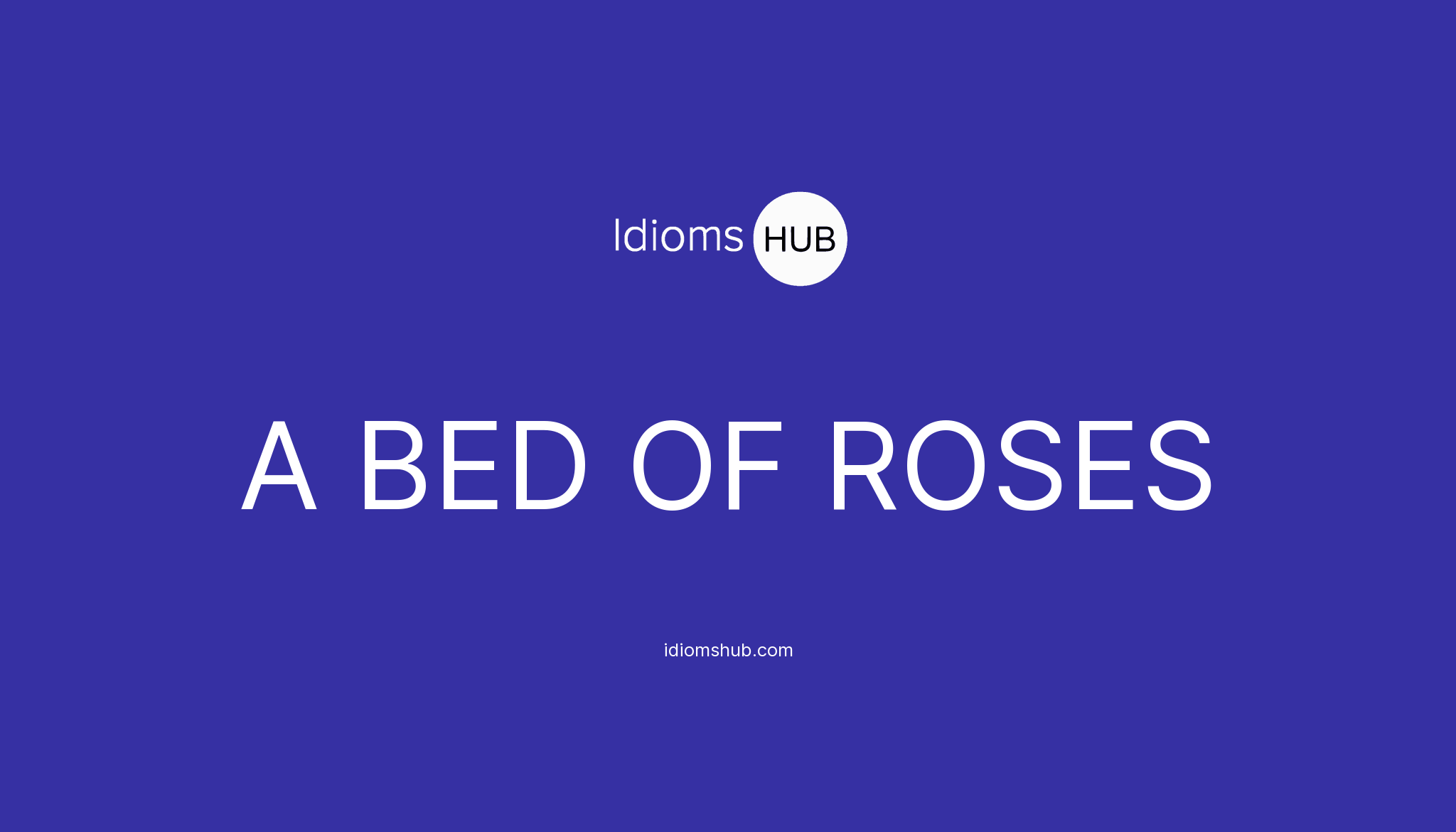 A BED OF ROSES Idiom Meaning & Examples